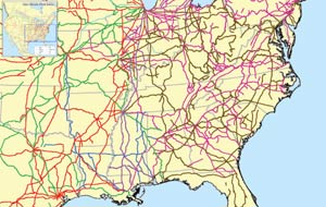 rail maps map freight railroads class carriers america north interactive development railway company